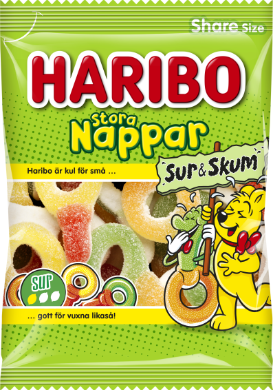 Stora Nappar Sur n Skum 170g