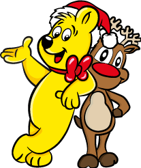 Christmas Goldbear Rudolf