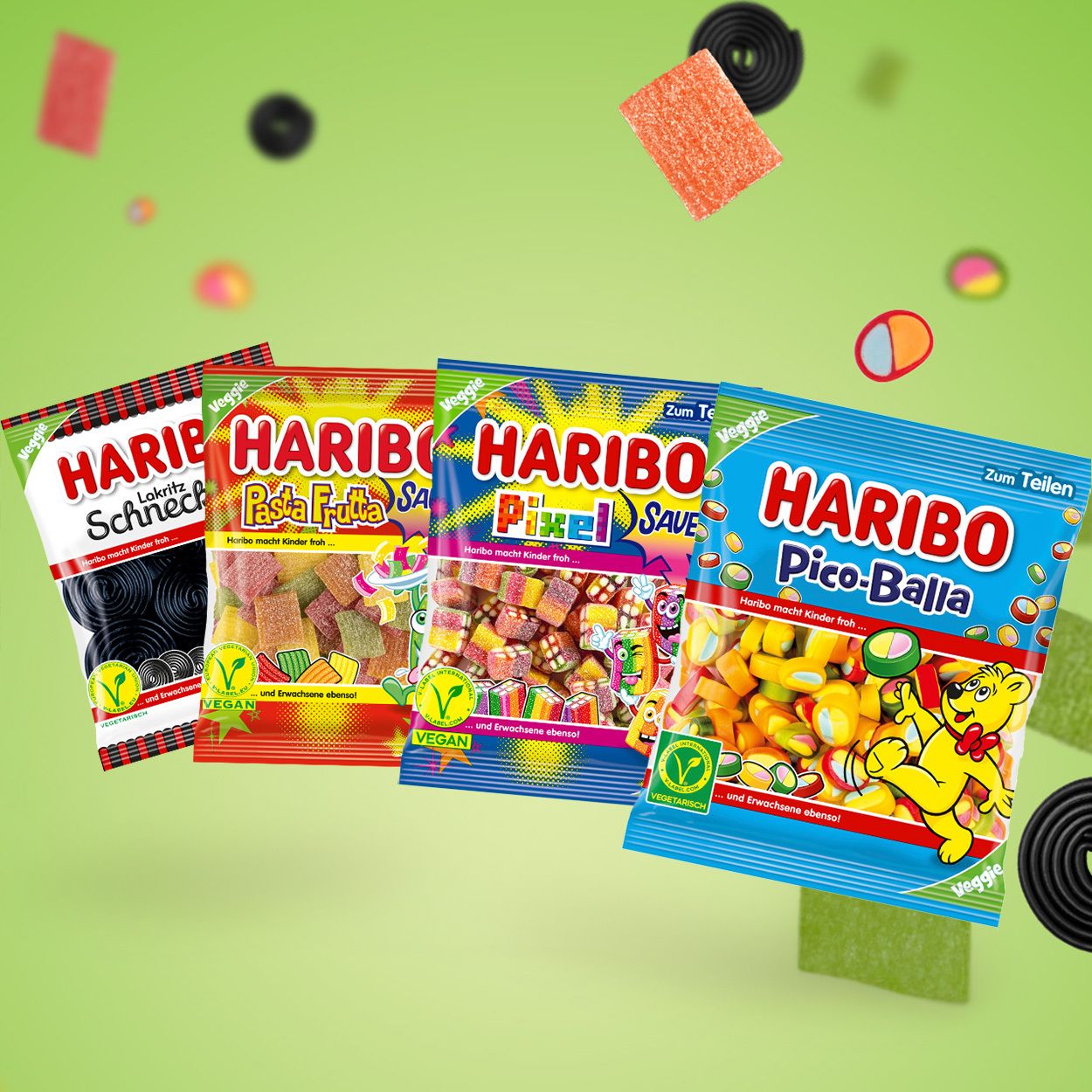 HARIBO Veggie Vielfalt Teaser 1zu1