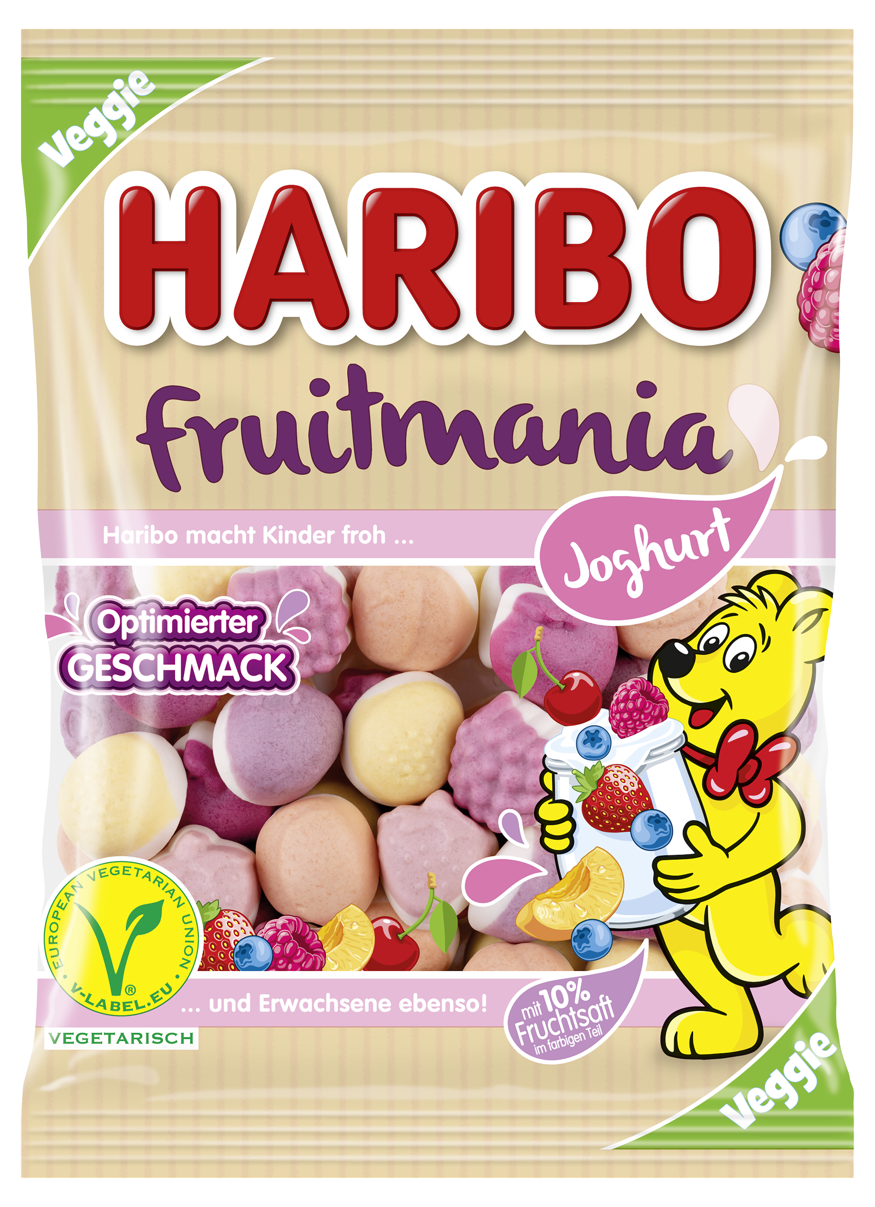 HARIBO Fruitmania Joghurt 160g Beutel