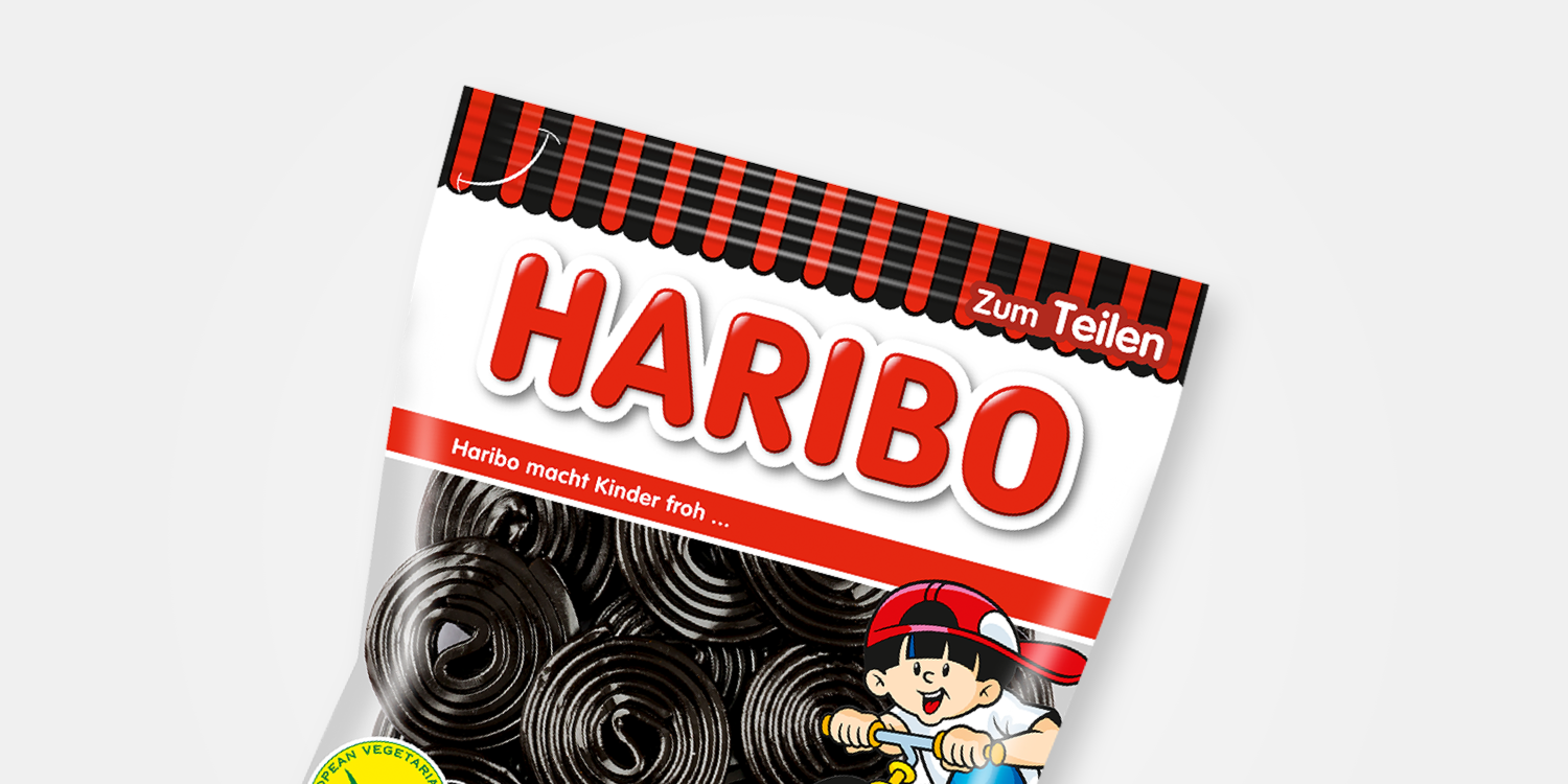 Produktabbildung Lakritzschnecken im Anschnitt auf hellem Hintergrund