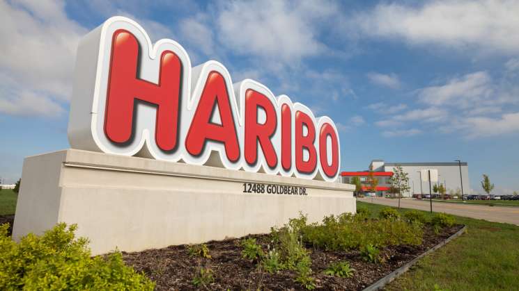 Das HARIBO-Werk in Pleasent Prairie, Wisconsin in den USA.