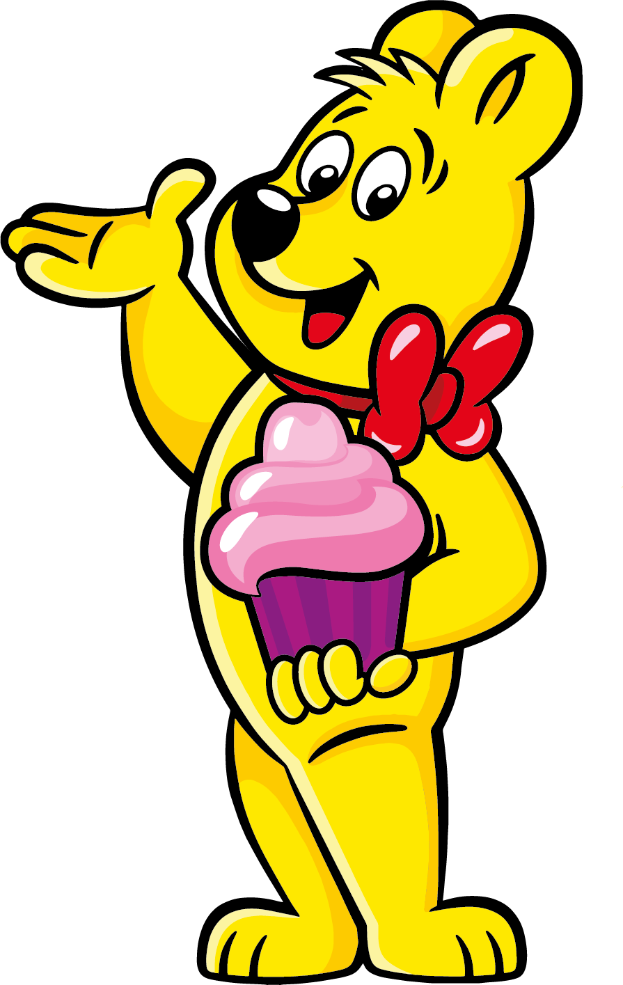 Mothers Day Goldbear Cupcake