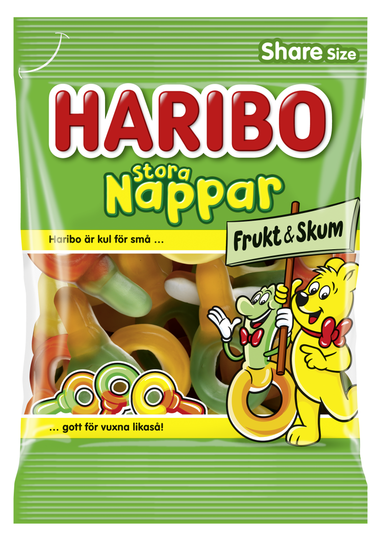 Stora Nappar Frukt Skum 170 g
