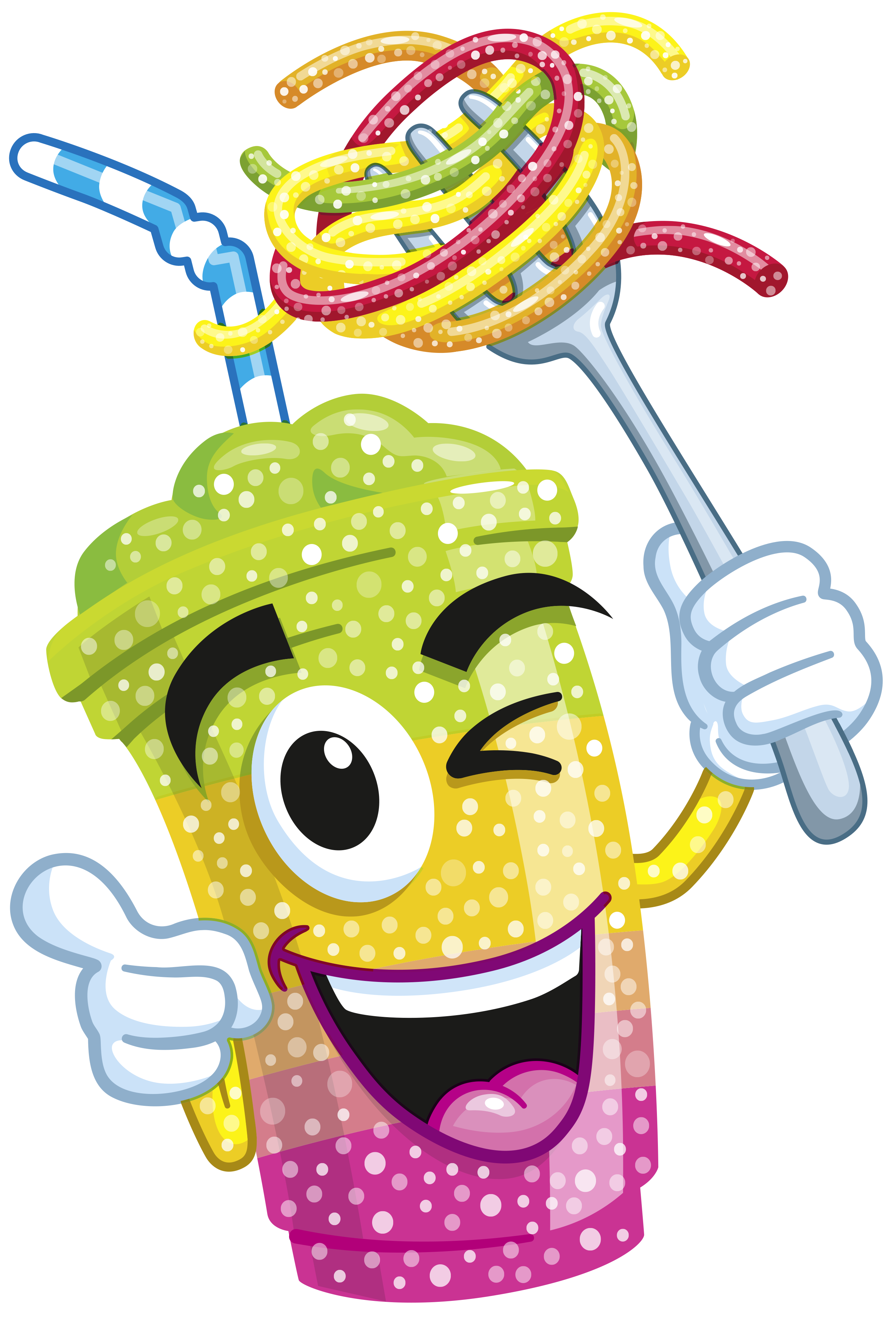 Dekoration Spaghetti Slush Ice