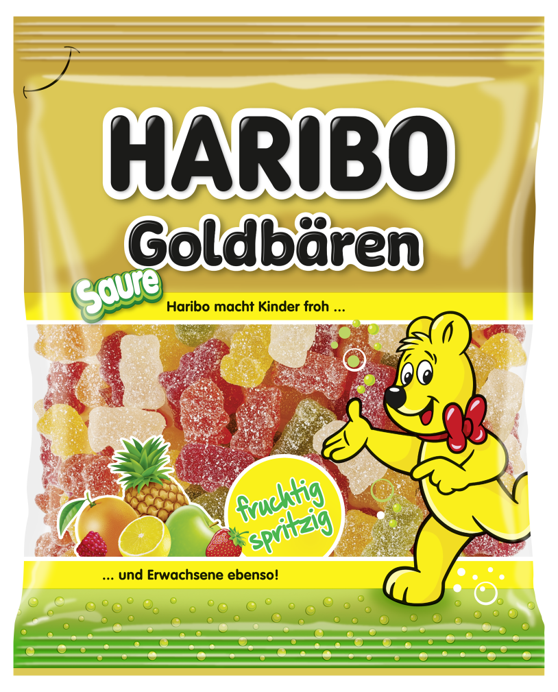 Sachet HARIBO Ours d'or acide
