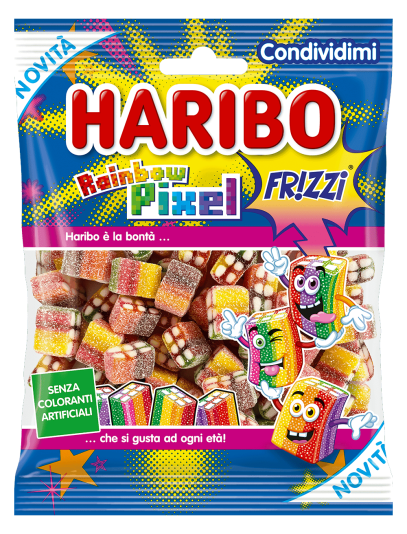 Haribo rainbow pixel frizzi 160g min