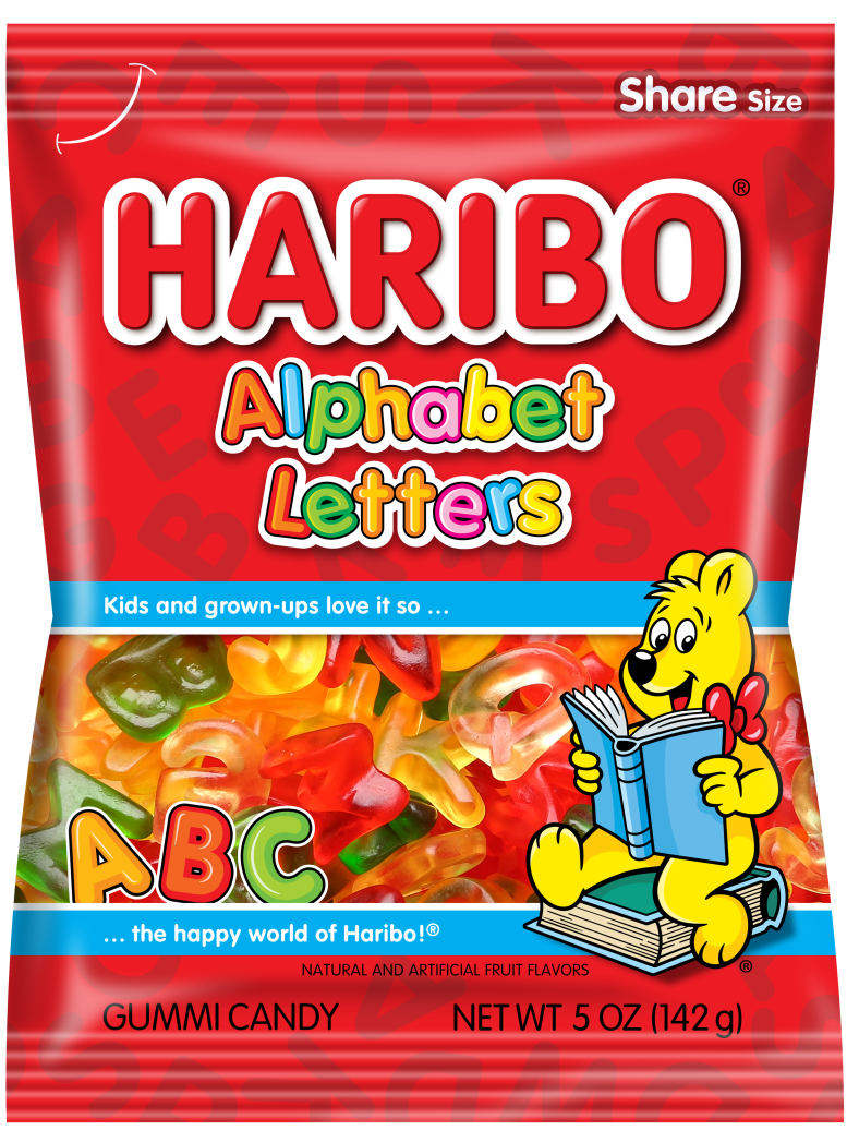 Pack of HARIBO Alphabet Letters