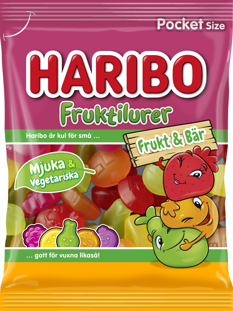 Fruktilurer Frukt Baer 80g Sweden