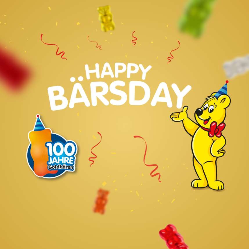 Happy Bärsday - HARIBO Goldbären werden 100 Jahre alt