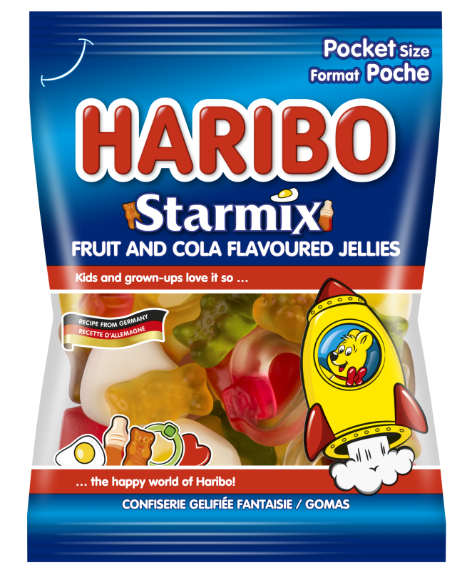 HARIBO Starmix sweets in 80g packaging