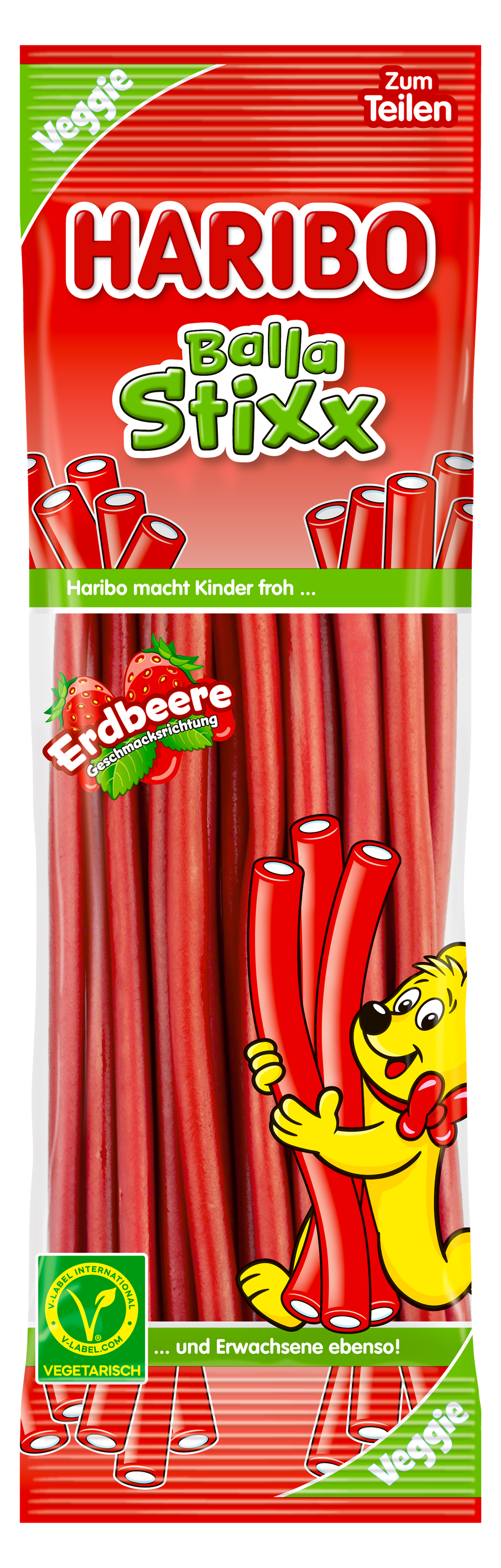 HARIBO Balla Stixx Erdbeere Packshot