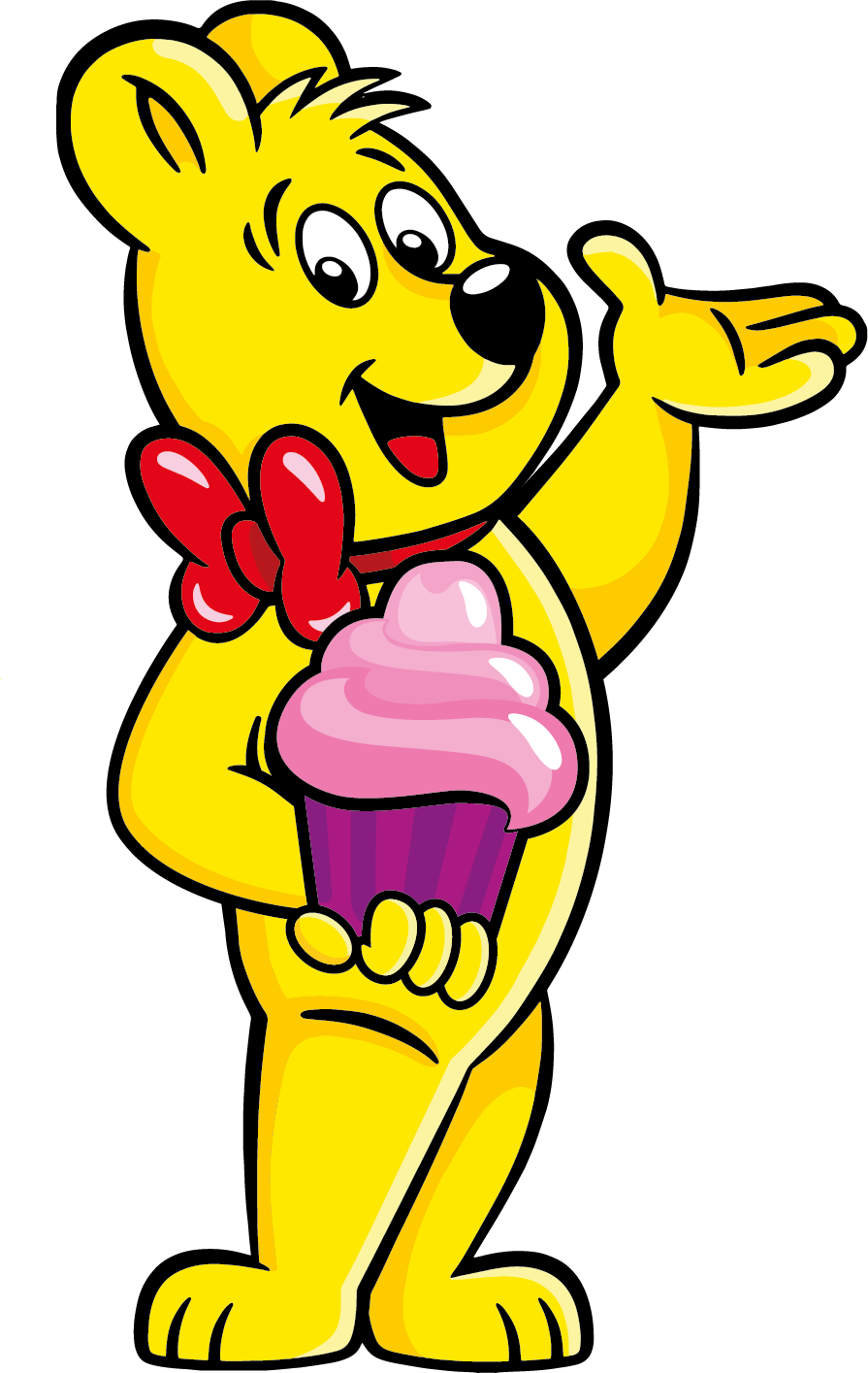 Mothers Day Goldbear Cupcake