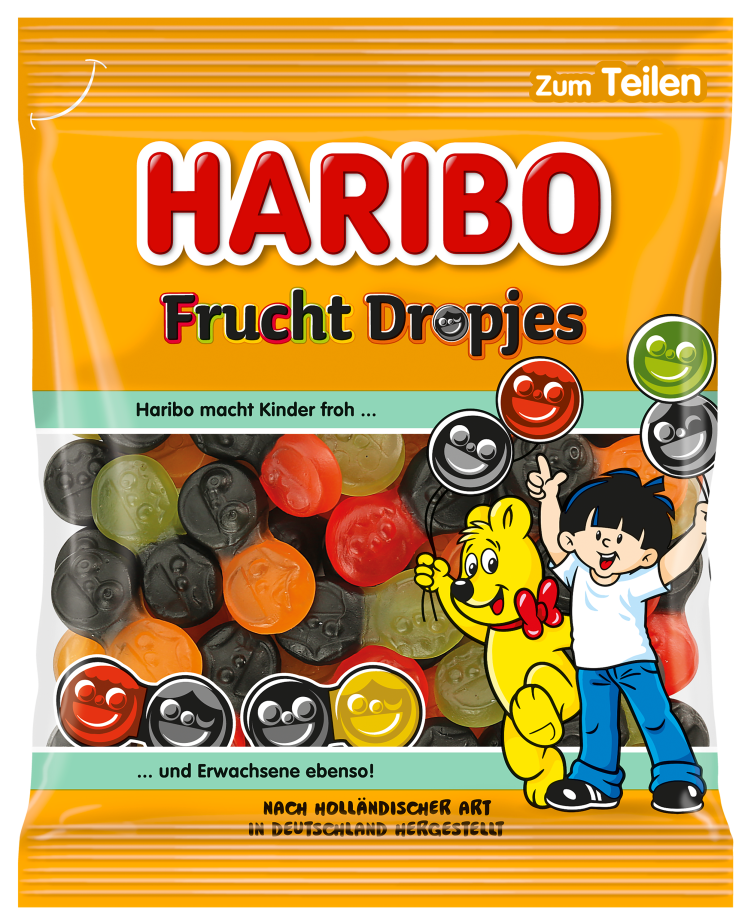 HARIBO Frucht Dropjes 160g Produktabbildung