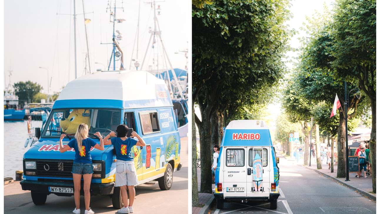 Zdjęcia przedstawiające HARIBO busa.