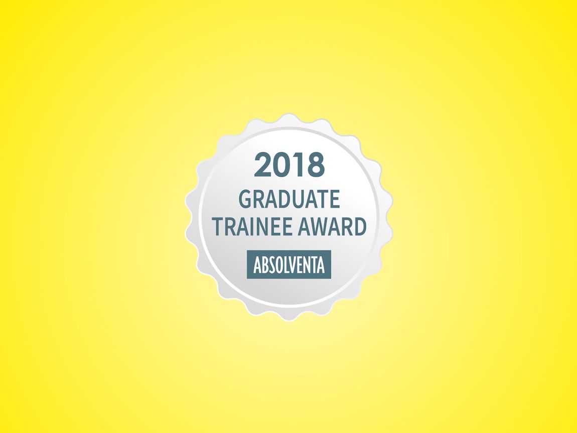 "2018 Graduate Trainee Award" Gütesiegel des Karriere-Netzwerks Absolventa