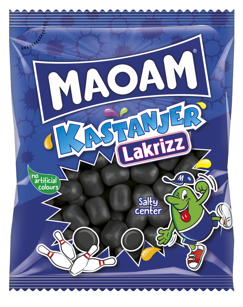 MAOAM Kastanjer Lakrizz 120g Nordics
