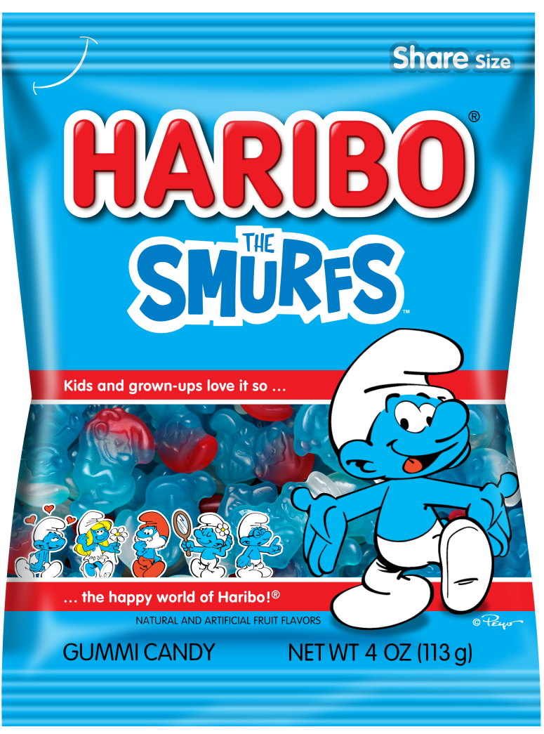 Pack of HARIBO Smurfs