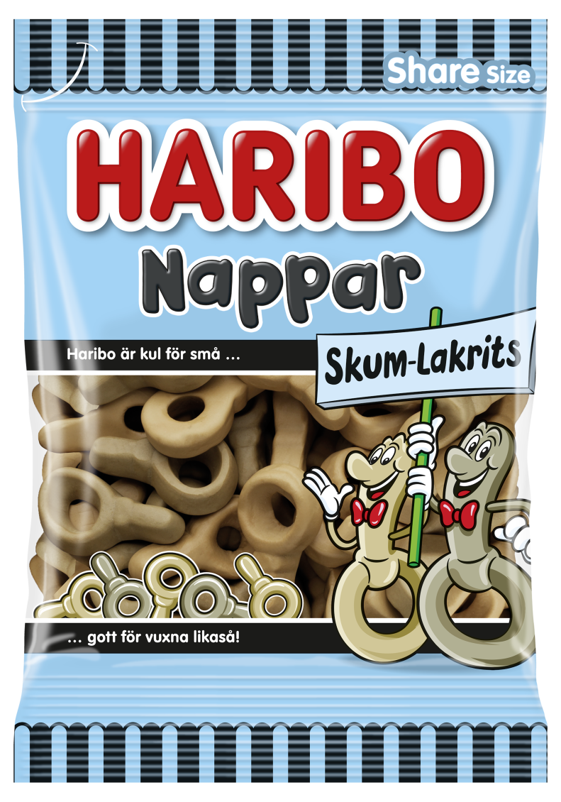 Nappar Skum Lakrits 120 g