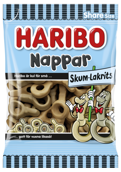 Nappar Skum Lakrits 120 g