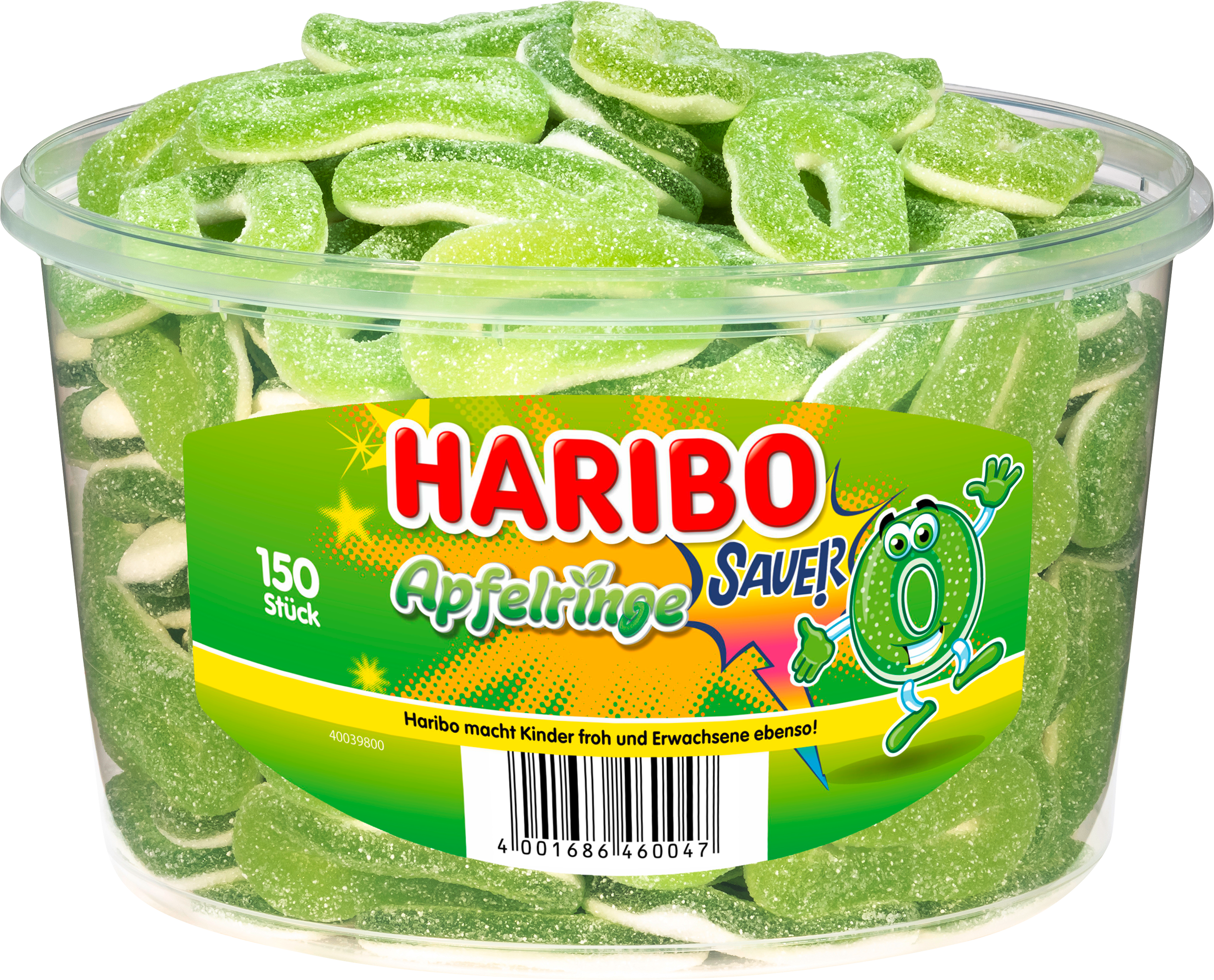 Dose mit HARIBO Apfelringen