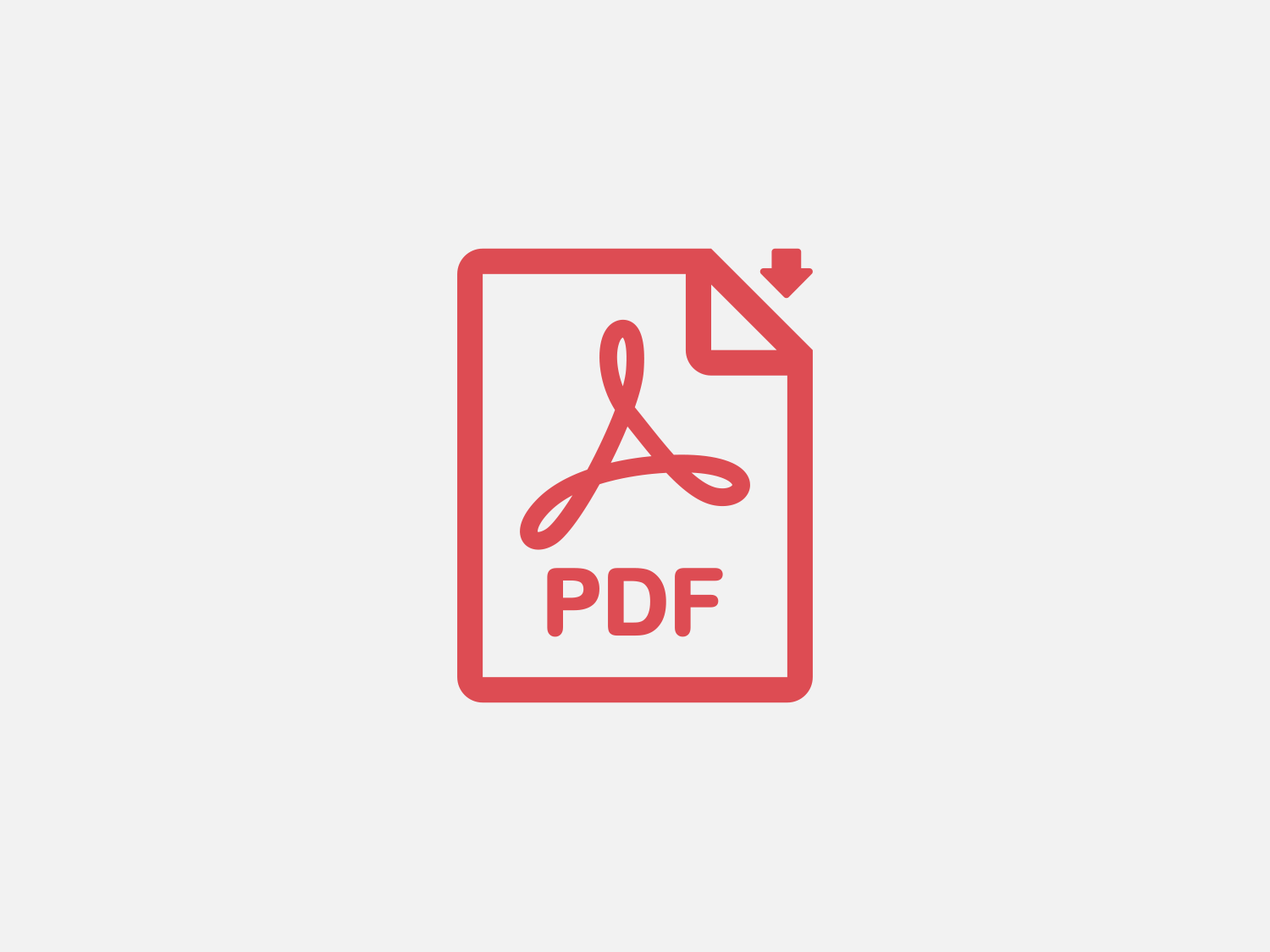 red PDF download icon