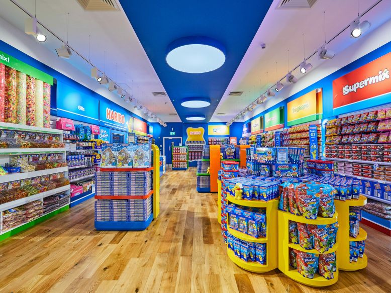 Interior of HARIBO Store in the UK