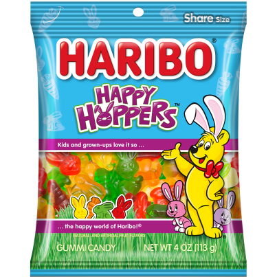 HARIBO Happy Hoppers 4oz Front
