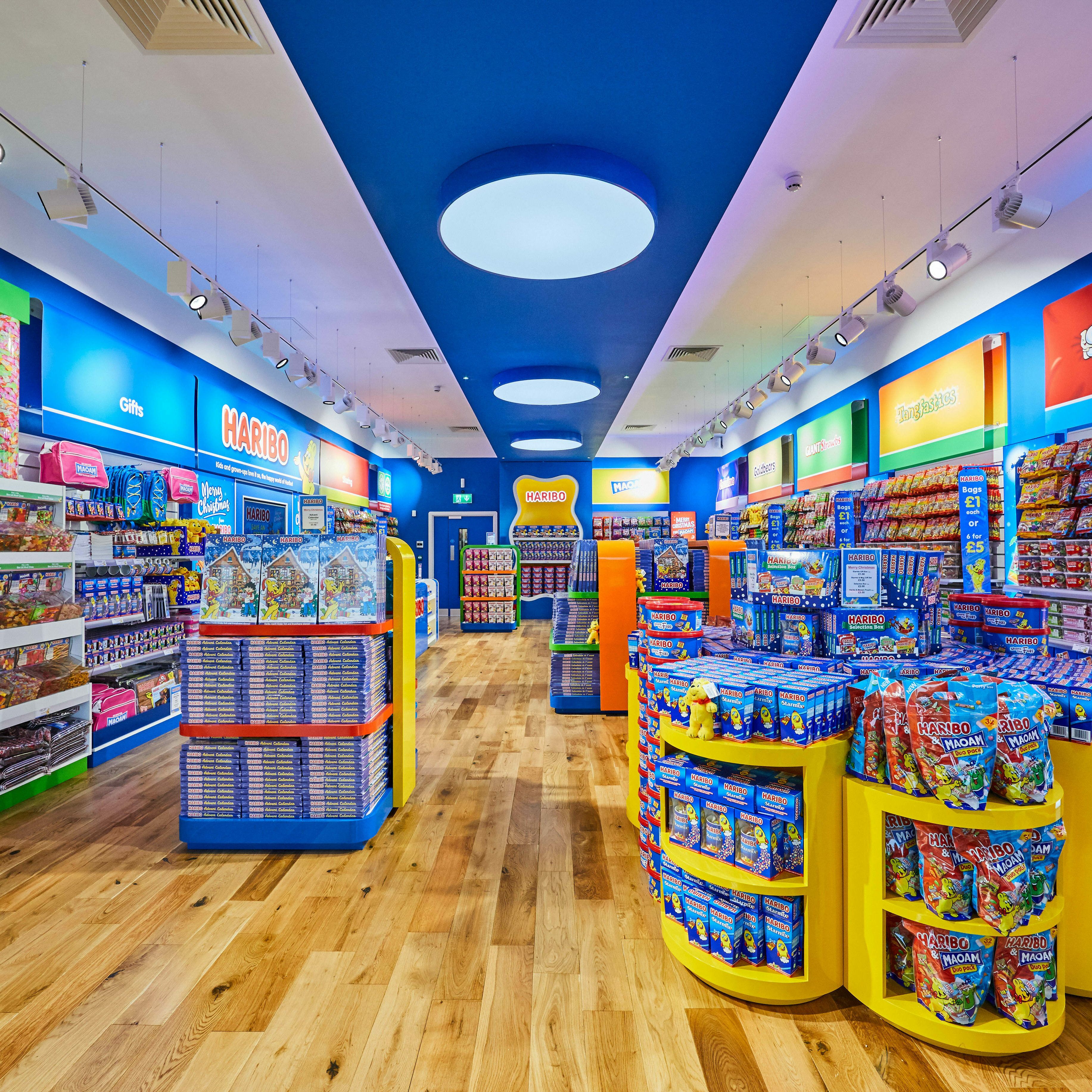 Interior of HARIBO Store in the UK