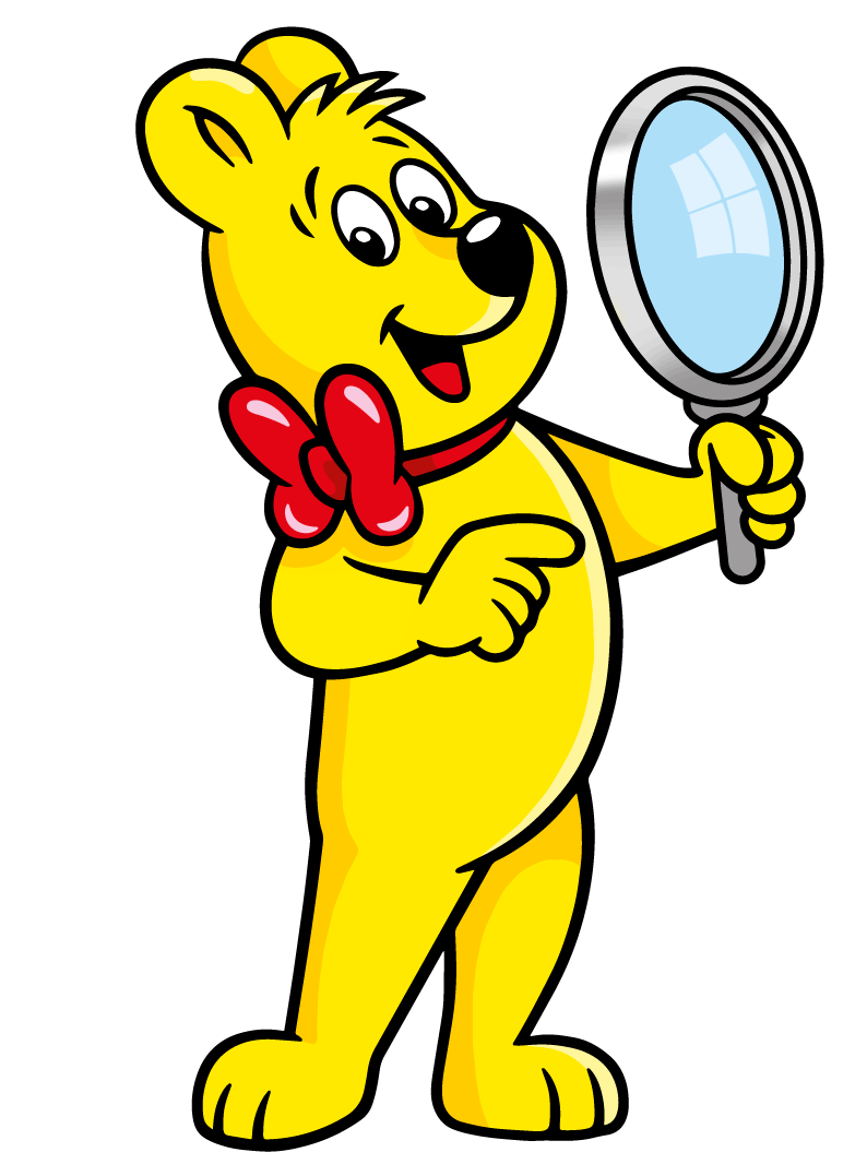 Goldbear with Magnifying