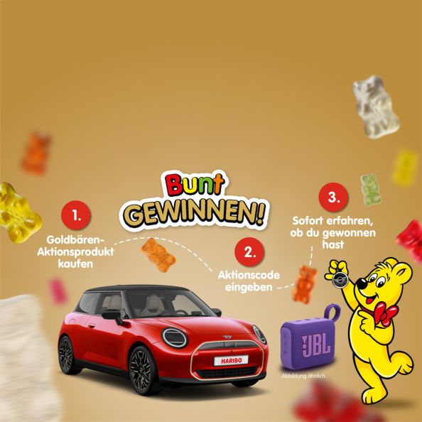 HARIBO Bunt gewinnen Teaser 1zu1