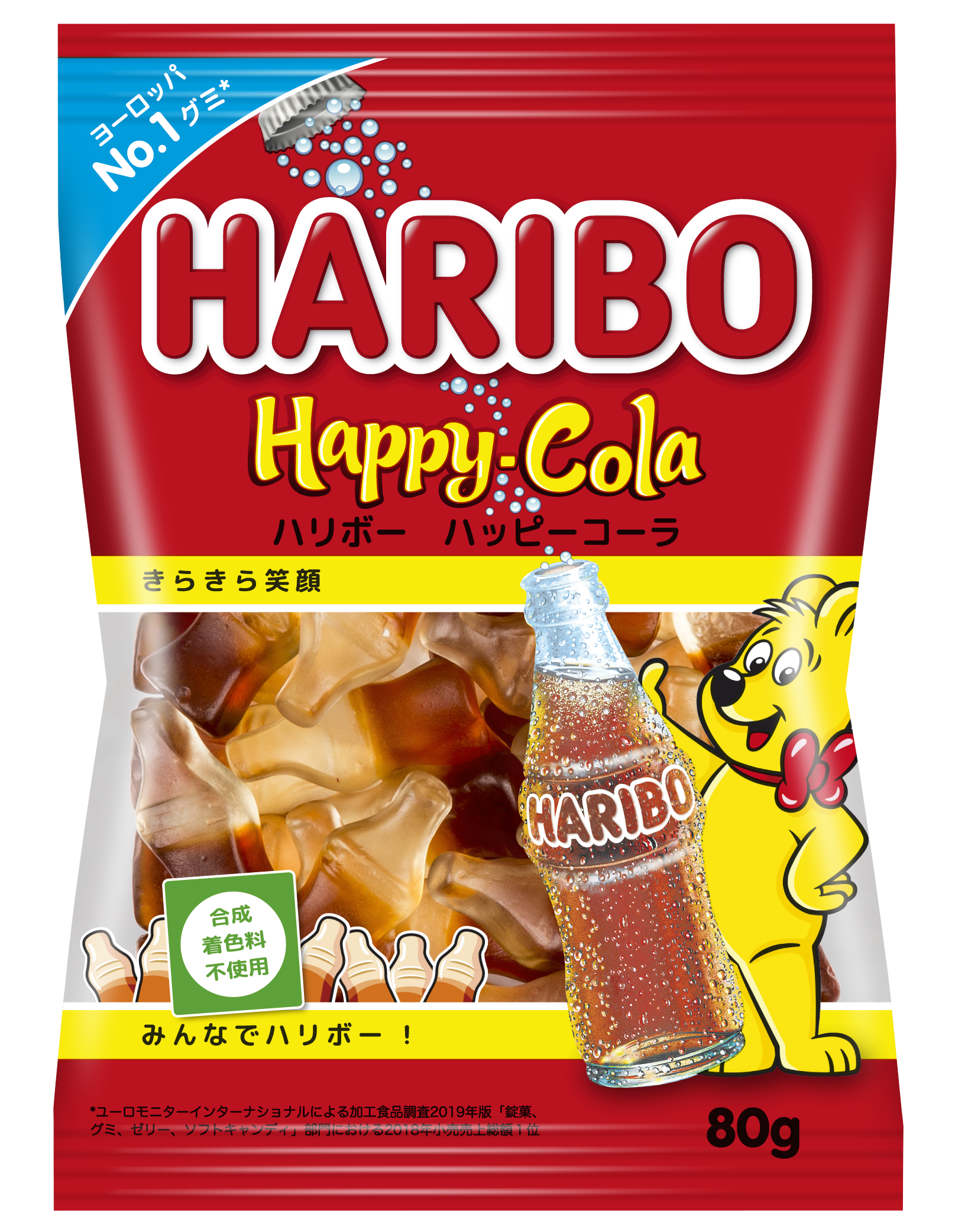 Bag of HARIBO Happy-Cola