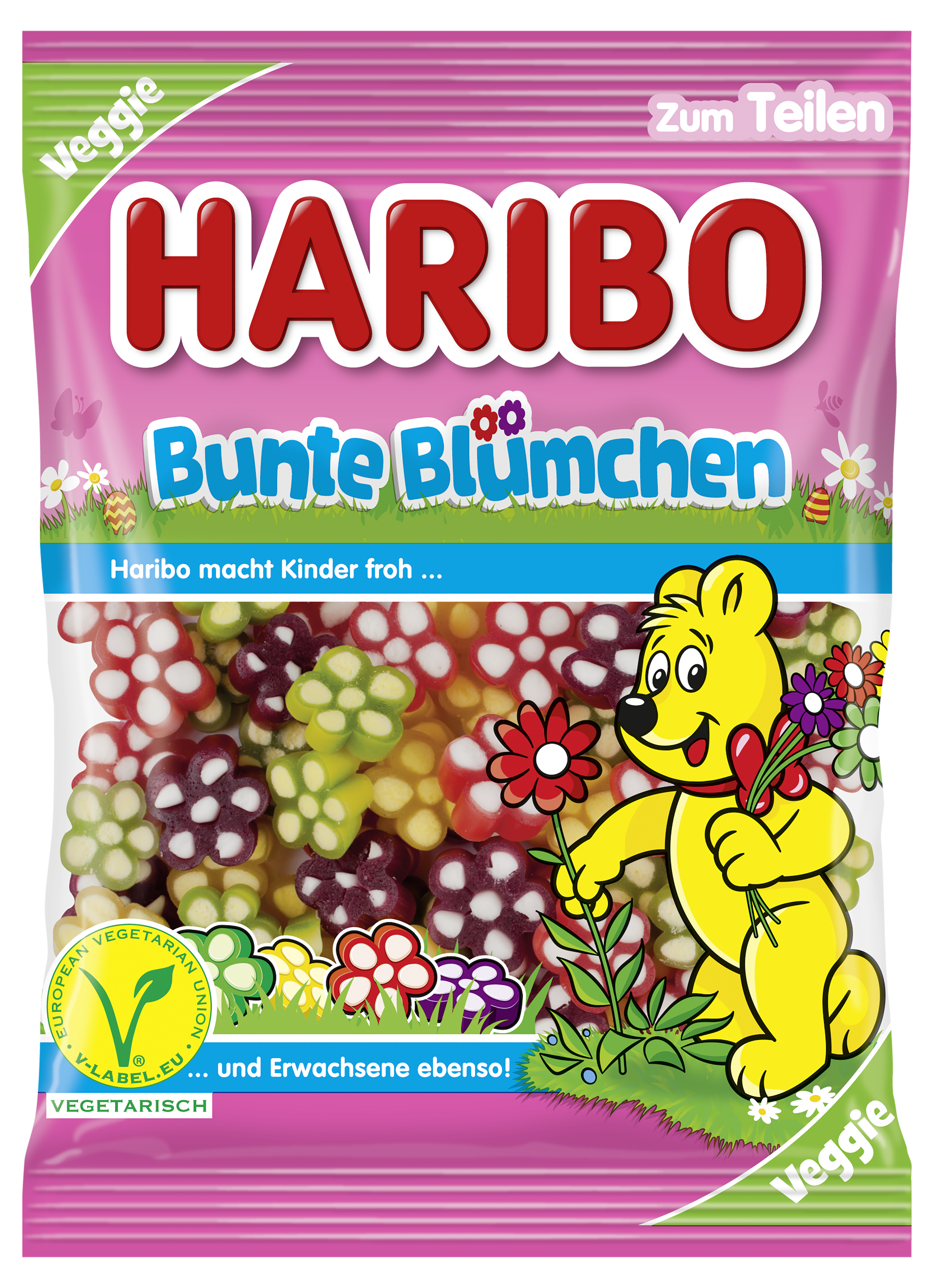 HARIBO Bunte Blümchen Veggie 175g Beutel