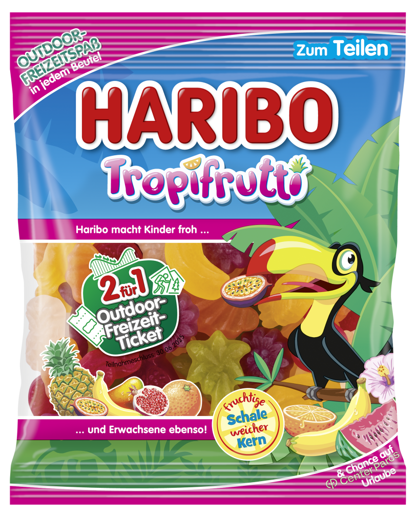 HARIBO Tropifrutti Outdoor-Freizeitspaß Promotion Packshot
