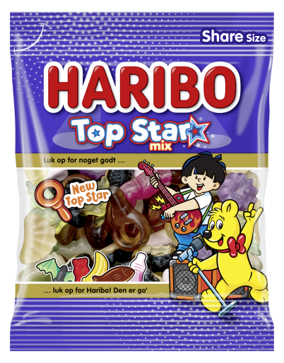 HARIBO Top Star Mix - New Top Star 2026 - Nappar Cola