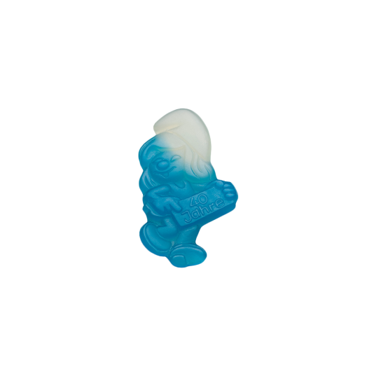 Fruchtgummi-Schlumpfine mit weißer Mütze