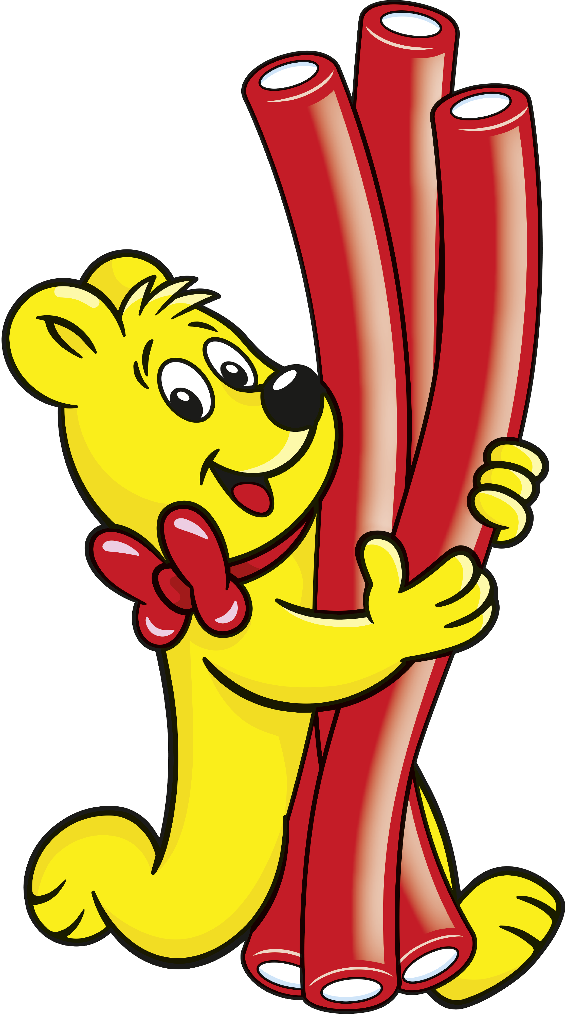 HARIBO Balla Stixx Erdbeere Illustration