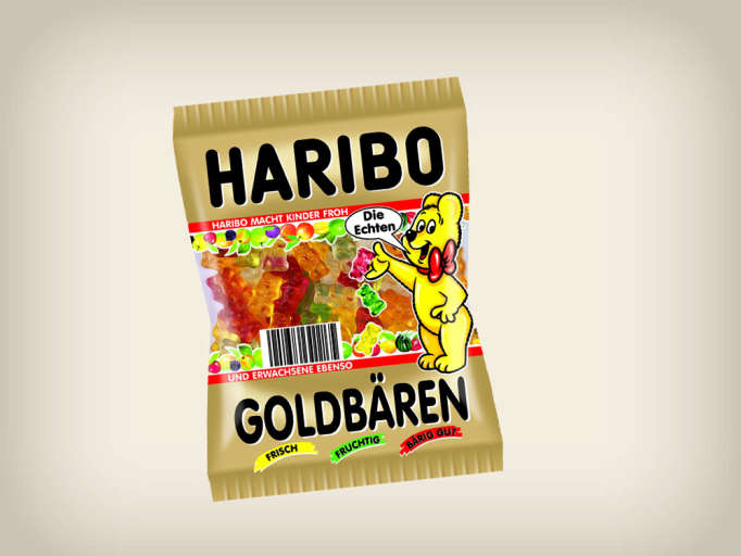 HARIBO Goldbären Verpackung im Jahre 2003