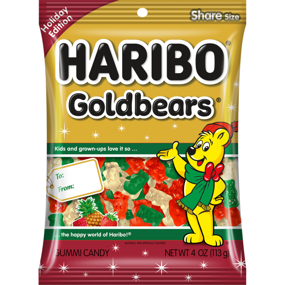 HARIBO Holiday Edition Goldbears 4oz FOP