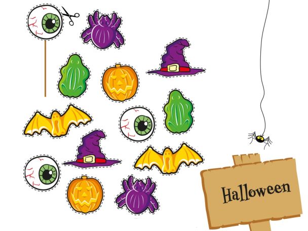 Decorazione divertente per i dolcetti di halloween