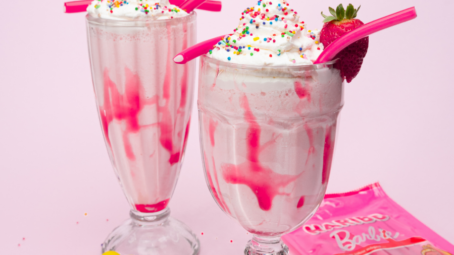 Milkshake de morango banner