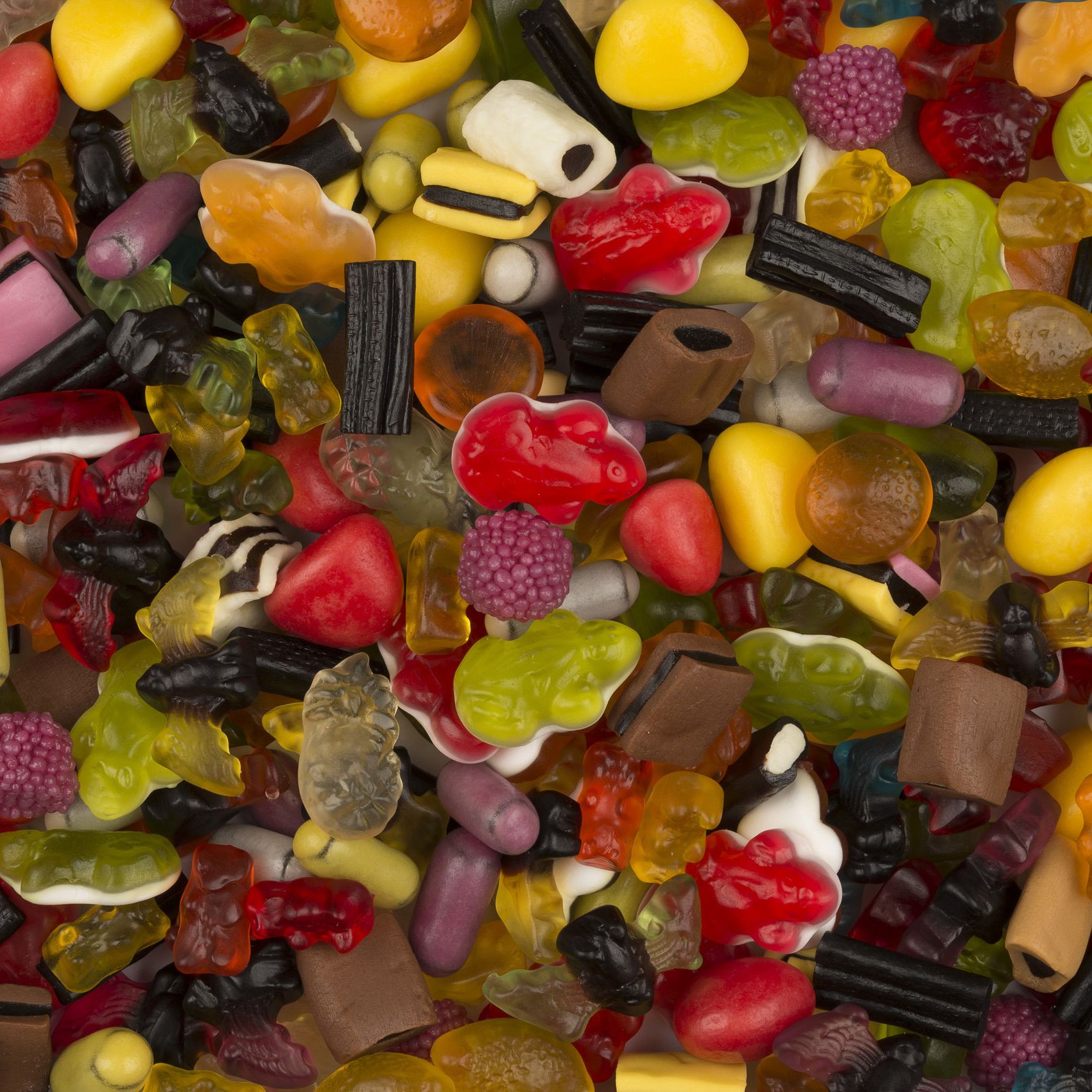 Plusieurs bonbons Color-Rado