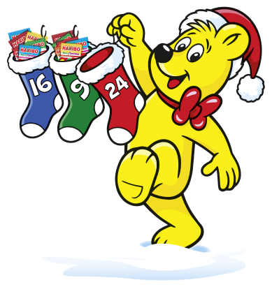 Zlatý medvídek z produktu HARIBO Merry Christmas