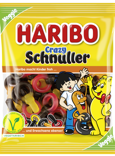 Beutel HARIBO Crazy Schnuller (200g)