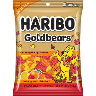 HARIBO Fall Edition Goldbears 4oz Goldbears PB Front