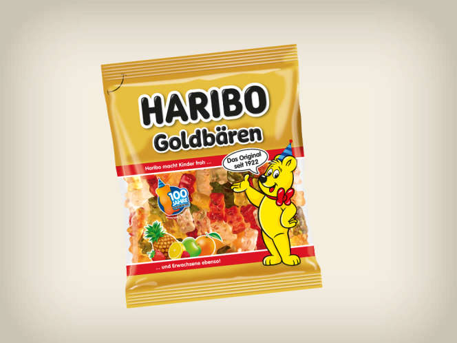 HARIBO Goldbären Verpackung im Jahre 2022