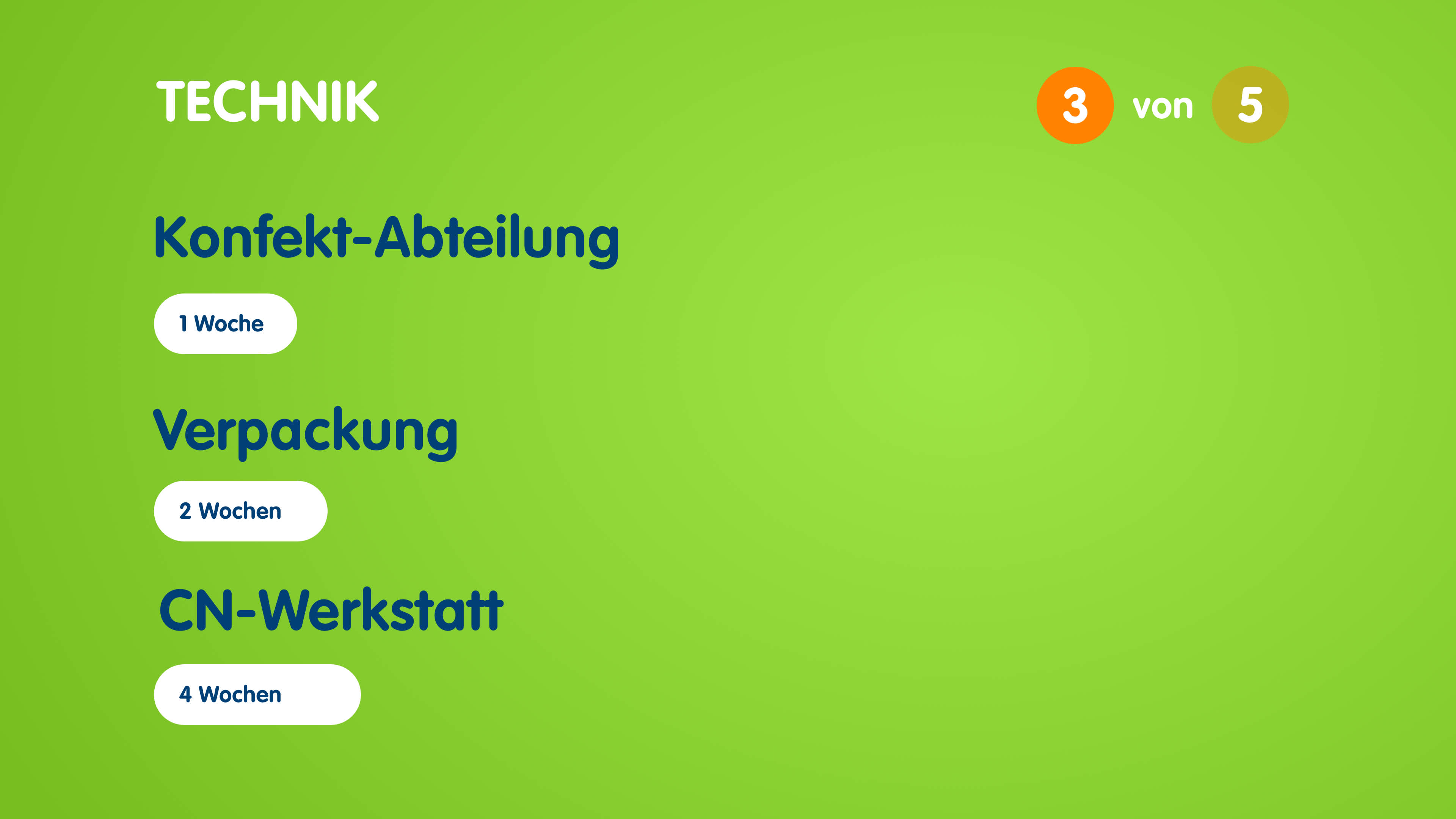 Infografik zum Aufbau des Traineeprogramms in der Technik